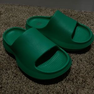 cute green slides.